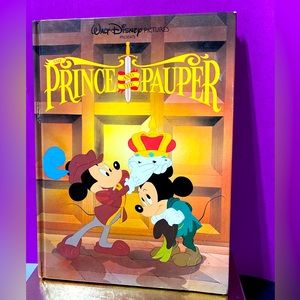 WALT DISNEY’S THE PRINCE AND THE PAUPER VTG 1990 HARDCOVER BOOK 96p GALLERY BOOK